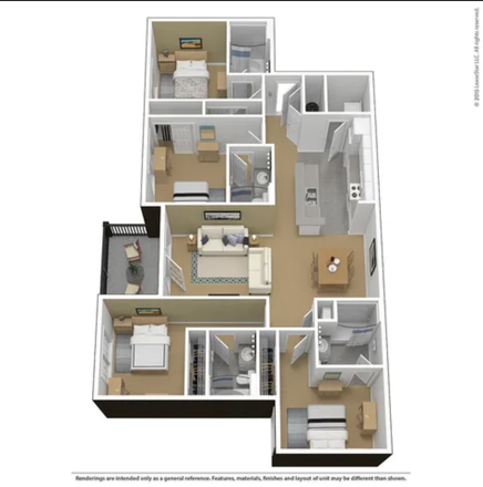 Floor Plan - The Courtyards at UMD