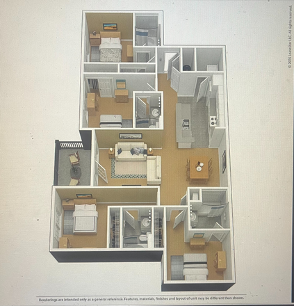 Apartment Layout - UMD Courtyards Apartments