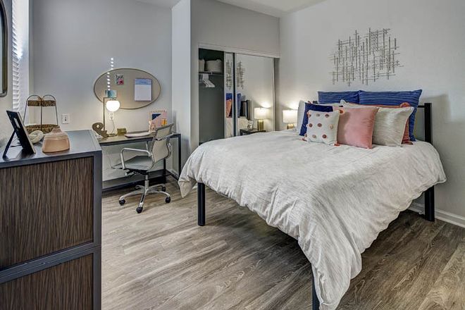 Comes with dressers, desk, bedframe, mattress - University Village Apartments
