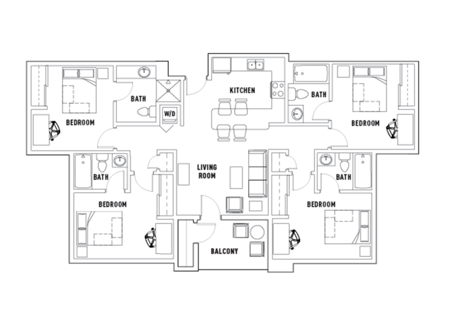 Floor plan - University Village Apartments at Boulder Creek