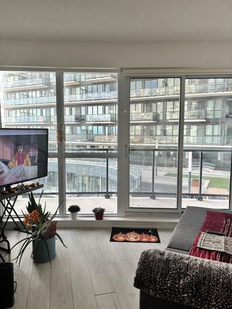 Living room - Furnished 2 bedroom apartment in Liberty Village