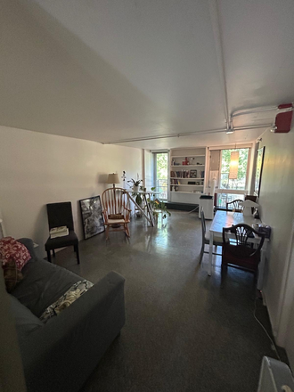Living room. furniture included. - Spacious Artsy Two-bedroom close to campus Apartments