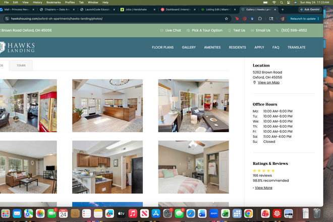 examples of how the space looks - Hawks Landing