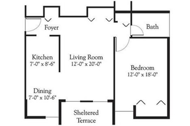 You can take whole living room - Brandywine Apartments