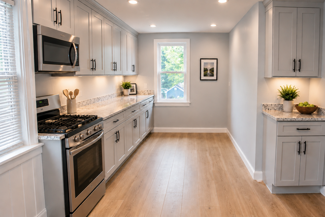 kitchen 1st and 2nd floor - Amazing Brown/Grad Location! 4 Bed, 3 Bath — Rent by the room, Private and shared bath.