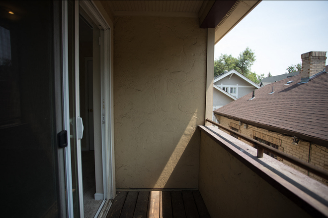 Bedroom 3, fully furnished with bed, closet space, and balcony, not pictured here but comes with a full bed and same amenities as all rooms - 4 person house right on the hill, close to campus (right by snu)