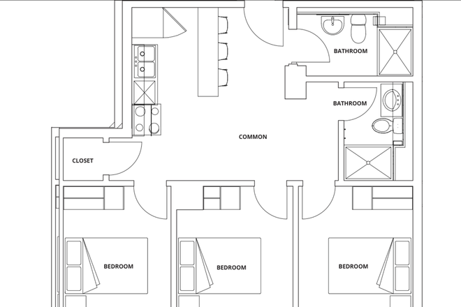 floorplan of entire unit - Campusone