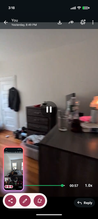 Side of the room on 2nd floor( i have video, it's screenshot from the video) - 1 bedroom available in a 2b1b