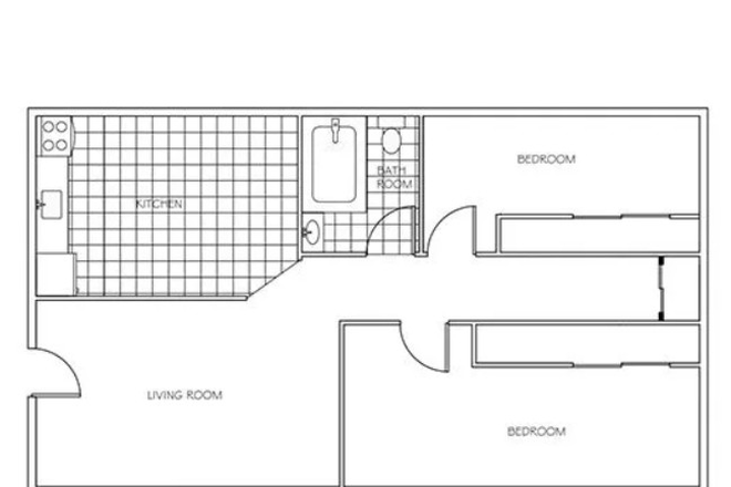 My apartment is slightly larger. The living room and kitchen are swapped and both are tile. - Millbrook Apartments