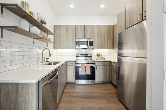 Kitchen - Summer Sublease on New Studio Apartment at Nest on Sunset