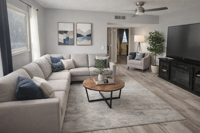 Living Room - Entire Home - 2 Bed / 2 Full Baths - No Application Fee