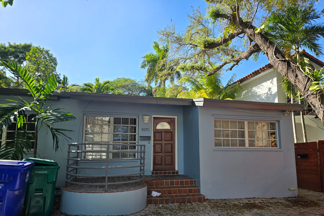 Outside street view - Single- Family Classic Grove Home for Rent, Close to campus, a block from Cocowalk,