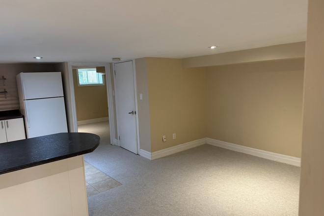 Main area - One bedroom basement apartment in Leslieville