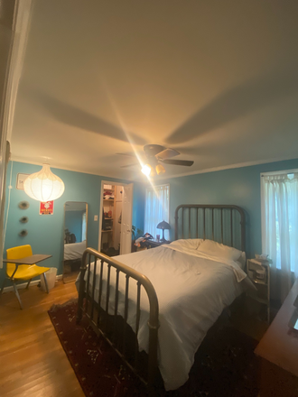 Bedroom with large closet - Charming 1bdrm, 1 office, terrace apt, quiet, safe; 2 miles to Emory; bike/walk to cafes; laundry