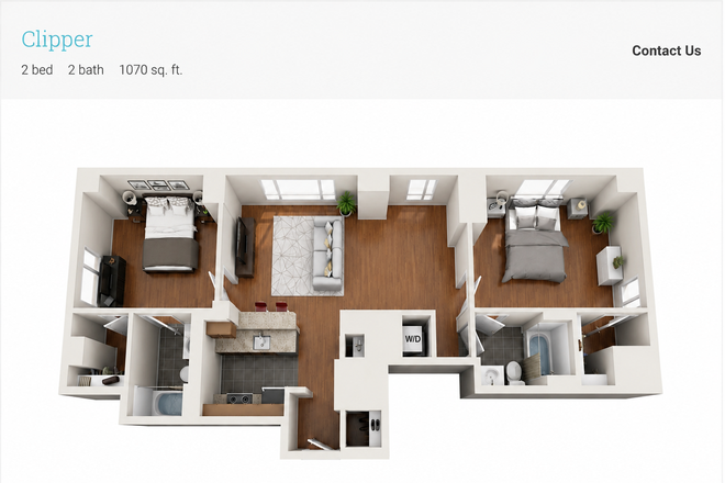 The available room is the room on the left. - Peninsula Apartment