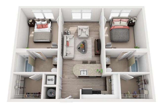 Floorplan - Room Available January 2027 | 200 Edgewood | GSU Area Apartments