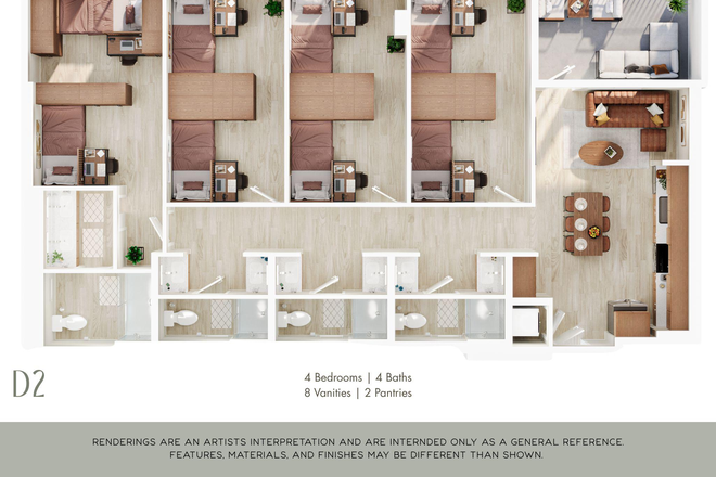 Layout of Unit - Luxury Spot on Telegraph Ave – Pique Berkeley