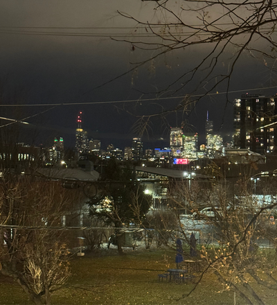- Skyline view close to campus.