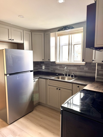 kitchen - one bedroom just over East Side line in Oak Hill Pawtucket heat and hot water inc