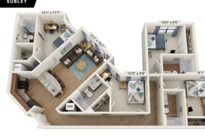 floorplan - Varsity Apartments