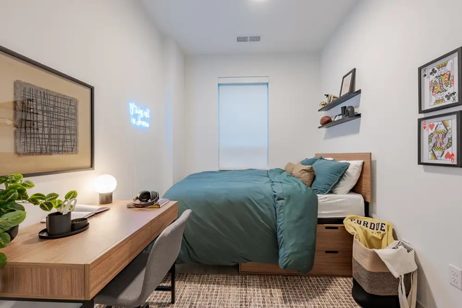 Example Bedroom - Verve West Lafayette- 4 Bed/4 Bath Unit (1 Bed/1 Bath for sublease)
