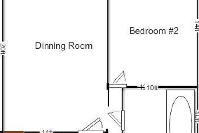 Floor plan - 3B/1B House close to campus