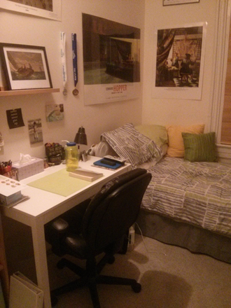 Bed + Desk - Charming Fully Furnished Bedroom 1 Block From Metro