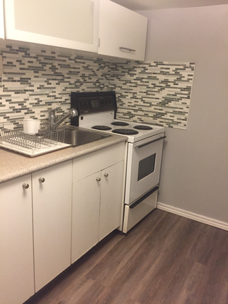 Kitchen - 1 Bedroom Basement Apartment in St. Clair West Neighbourhood, All Inclusive, Avail July 1