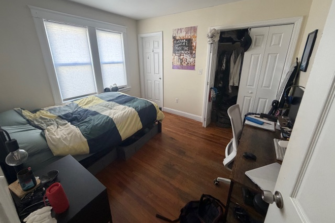 Bedroom, bed, desk, nightstand all included. - Room Sublease, 4bed 2bath, 5 min walk from Brigham circle