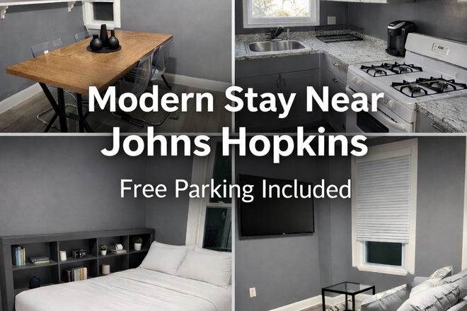 Less than a mile from John’s hopkins - Fully Furnished 3 bdr/1.5 Modern Baltimore Home