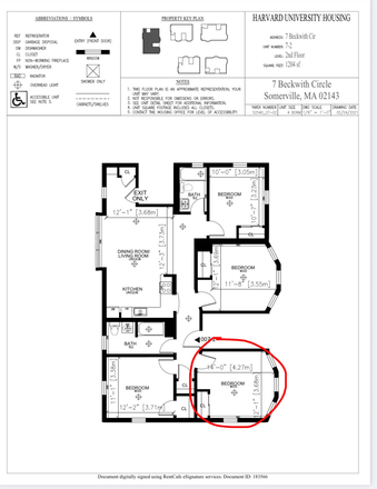 Bedroom - Somerville Sublease utilities included Harvard Housing Apartments