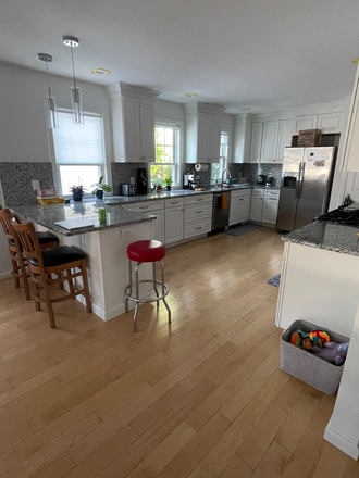 Kitchen with bar seating - Beautifully Renovated 3br - 2 occupant Apartment East Watertown, 3min Walk to 71