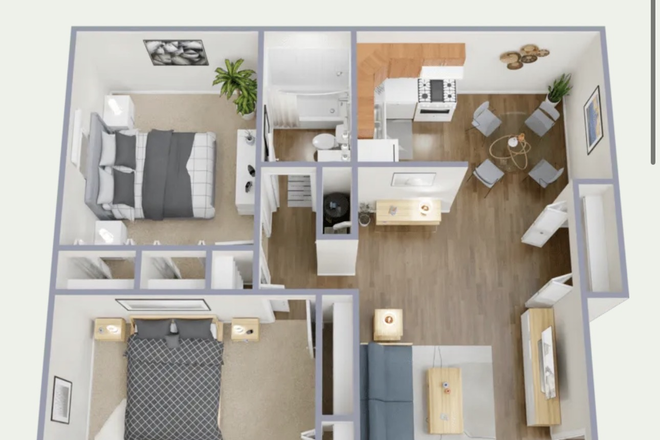 Floor plan - Mayfair Village Apartments