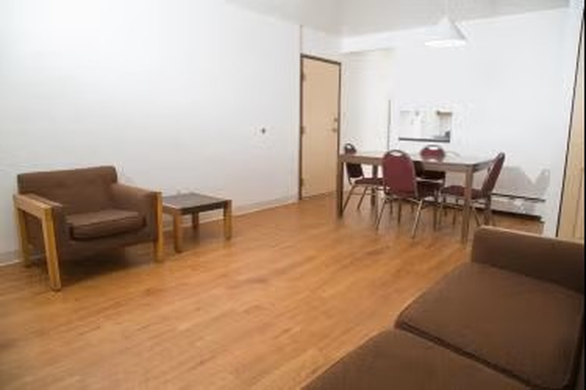Living room and dinning room. - Newton Court Graduate Housing