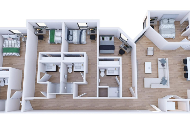 Floor Plan - Spring 2026 Sublease - Uncommon Apartments