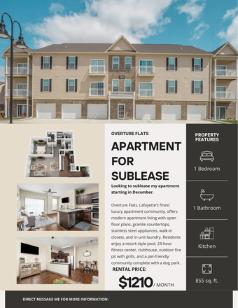 Overview - Lease Takeover: Overture Flats!