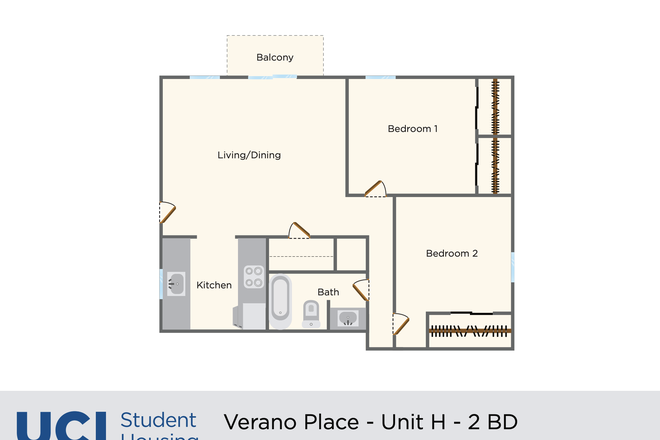 floor plan - UCI Verano Place Summer Sublease 1B1B