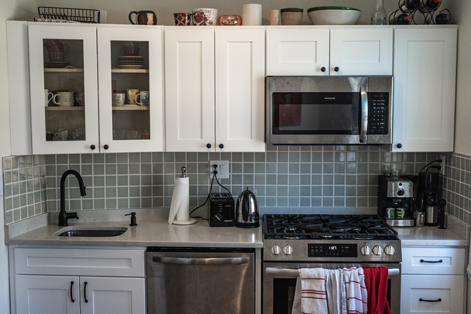 Kitchen - July 2026 Furnished 1BR in Cleveland Circle – Walk to BC – No Fee Apartments