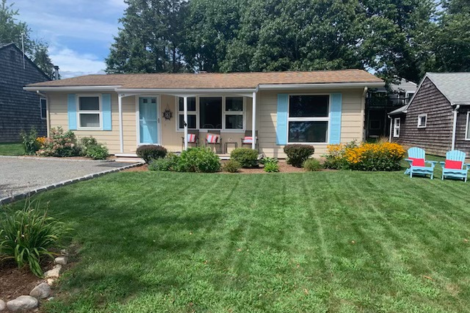 Front of house, water view - 65 Harbour Island Road Narragansett, RI 02882 /Academic year 26/27