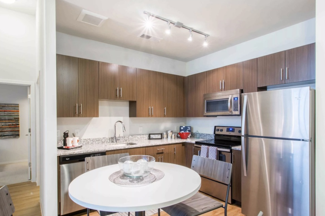 Example Kitchen and Dining Area - Terrapin Row Apartments
