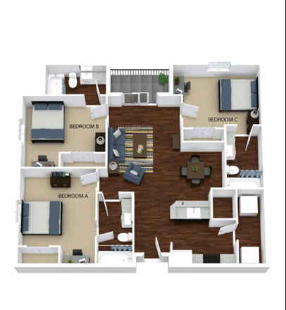 Apartment Layout, contact for recent pictures - North38-Quiet Luxury Apartment!