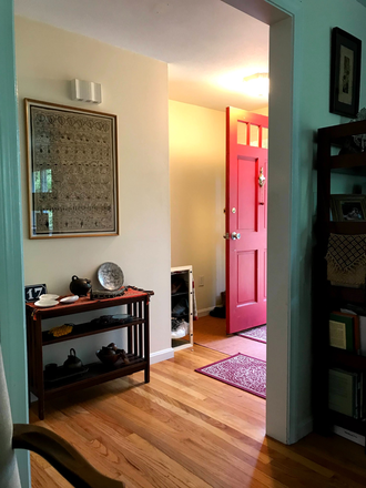 Entrance foyer from living room - Unfurnished home in quiet community with easy access to campus