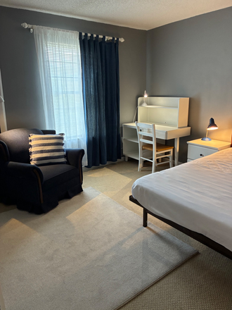 bedroom 1 - your PRIVAT CONDO, furnished - this is NOT a shared rental - 2BR/1.5 baths, close to campus