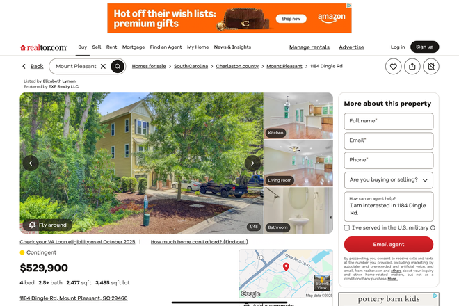 MLS listing - townhouse to share