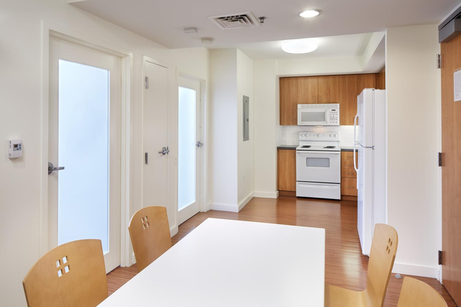 Shared kitchen and dinning room - Harvard Trilogy Ensuite Bedroom, Official on campus Suite