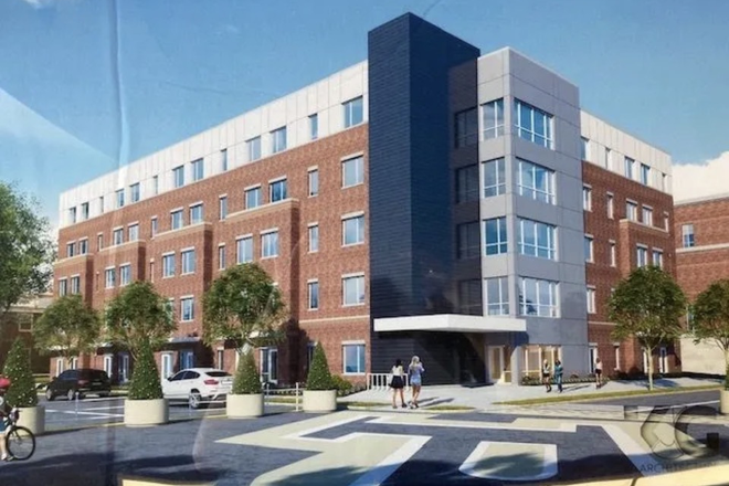Digital rendering of the building before it was built - Lease Transfer for Weida on Waldron (located on Third Street)