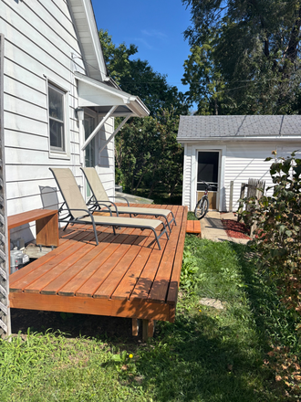 Outside deck area - Charming three bedroom, one bathroom house. Looking for one roommate for the 2026-2027 school year