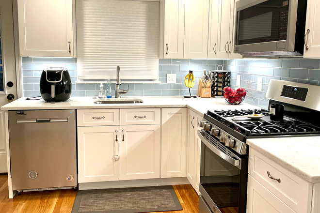 Kitchen, recently updated - 2BR Townhouse in Jamaica Plain | Steps to Arnold Arboretum | March 1 | $3,000