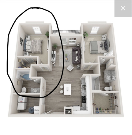 Layout and bedroom - Arlow at Blue Ridge