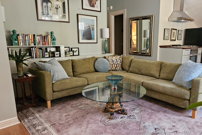 living room - Furnished 1BR , FREE UTILITIES AND WIFI